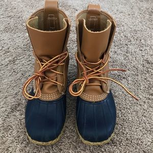 Like new Navy L.L. Bean boots